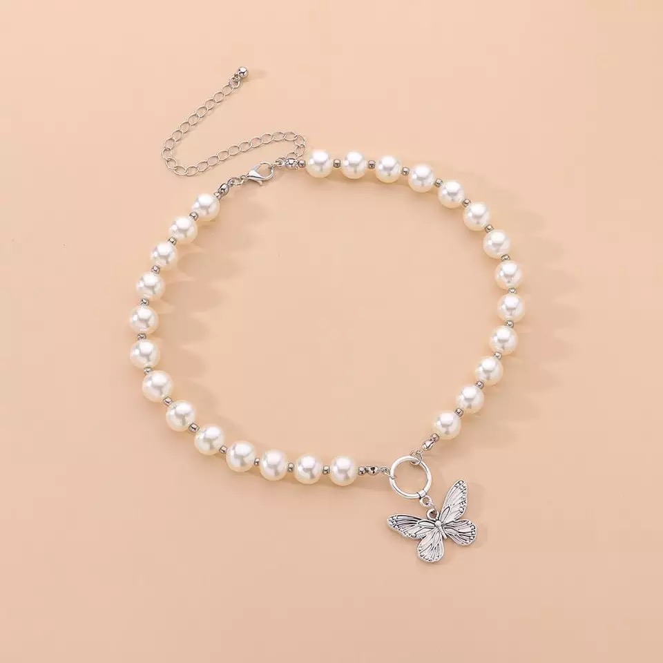 Bianca Butterfly Pearl Choker – Daisies and Daydreams
